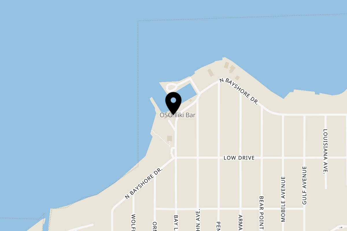 Map showing the location of OSO at Bear Point Harbor - Orange Beach on 5749 Bay La Launch Avenue in Orange Beach